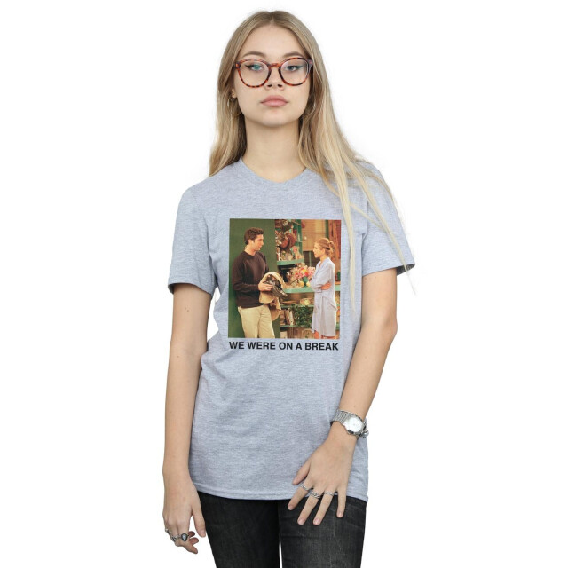 Li-cense Friends dames we were on a break rok katoenen vriend t-shirt UTBI23960_sportsgrey large