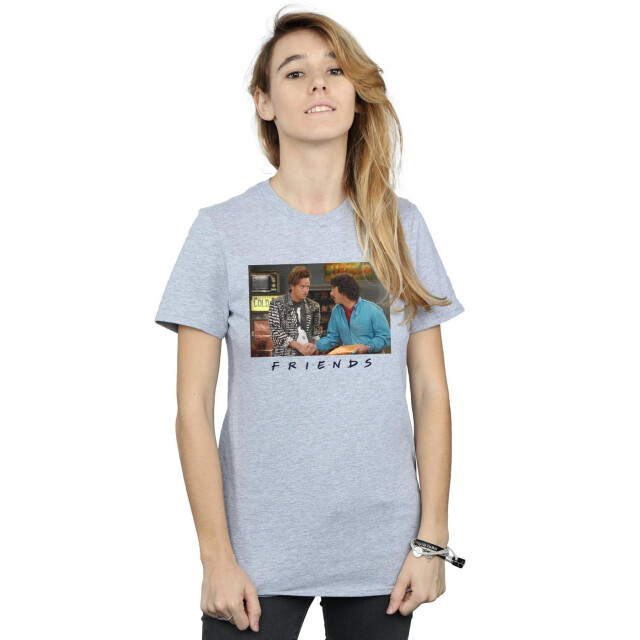 Li-cense Friends dames ross and chandler handshake katoenen vriendje t-shirt UTBI23924_sportsgrey large