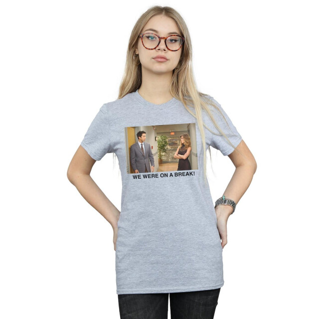 Li-cense Friends dames we were on a break gang katoenen vriend t-shirt UTBI23961_sportsgrey large