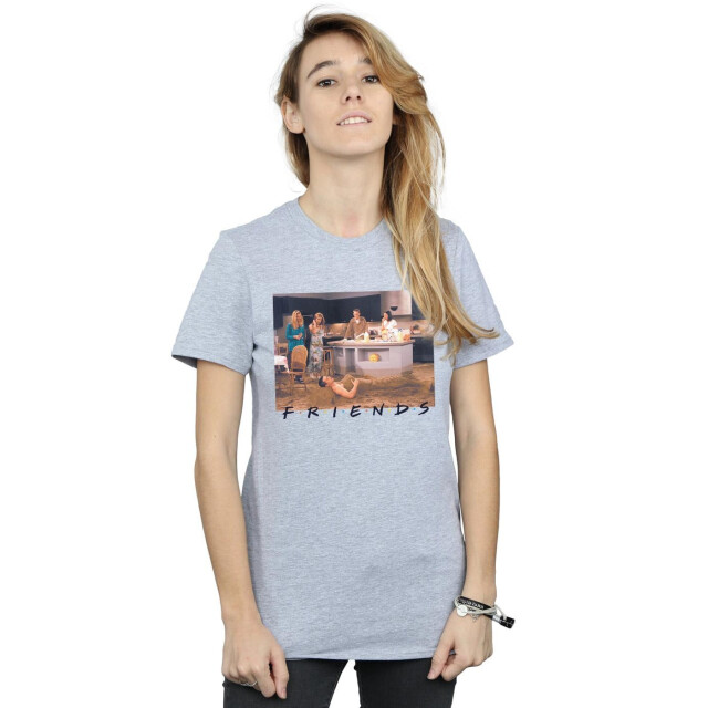 Li-cense Friends dames joey zeemeermin katoenen vriendje t-shirt UTBI23864_sportsgrey large