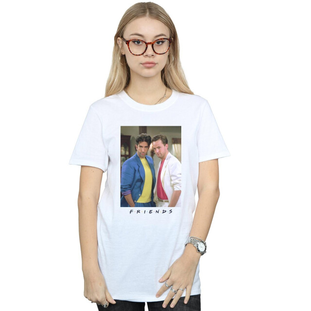 Li-cense Friends dames ross and chandler college katoenen vriend t-shirt UTBI23865_white large