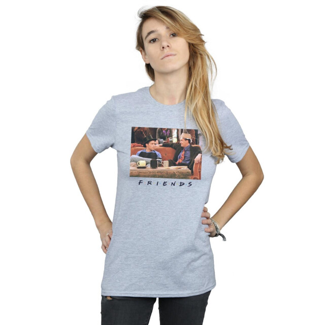 Li-cense Friends dames joey en chandler hoeden katoenen vriendje t-shirt UTBI23923_sportsgrey large