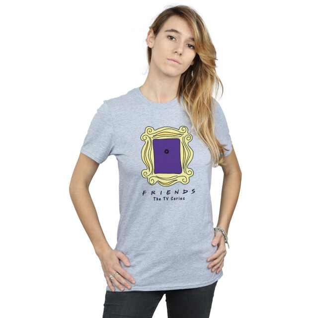 Li-cense Friends dames door peephole katoenen vriendje t-shirt UTBI23805_sportsgrey large