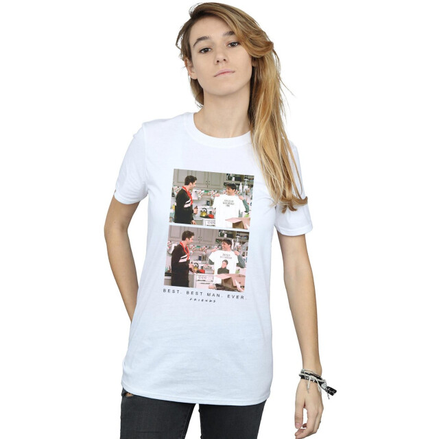 Li-cense Friends dames best best man ever katoenen vriendje t-shirt UTBI23727_white large