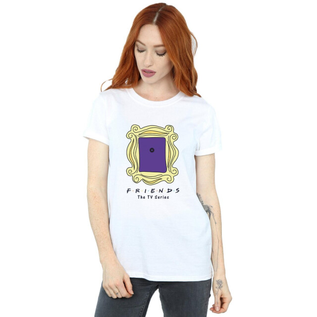 Li-cense Friends dames door peephole katoenen vriendje t-shirt UTBI23805_white large