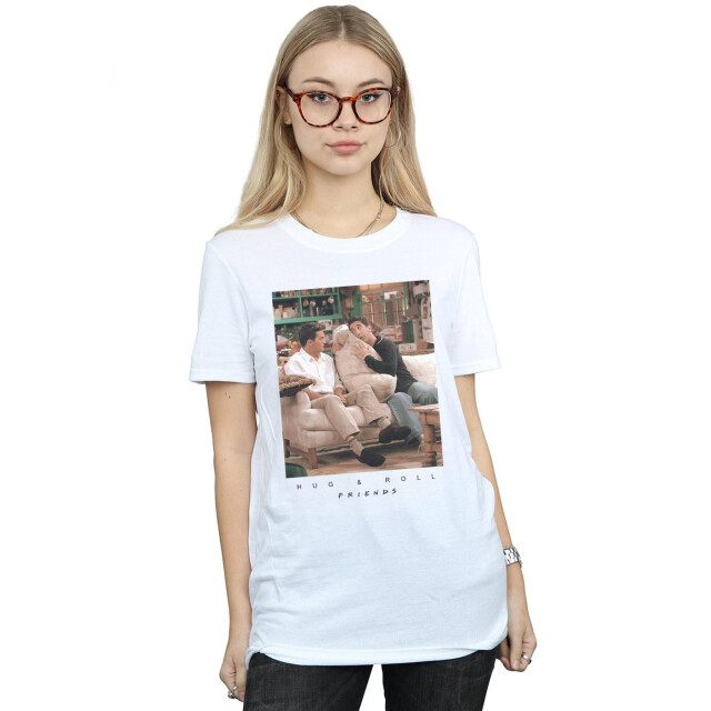 Li-cense Friends dames hug and roll katoenen vriendje t-shirt UTBI23709_white large