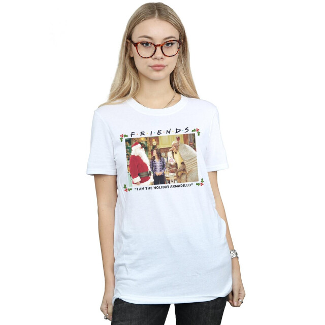 Li-cense Friends dames ik ben het vakantie gordeldier katoenen vriendje t-shirt UTBI23663_white large