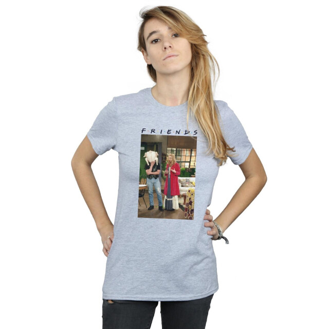 Li-cense Friends dames joey turkey boyfriend t-shirt UTBI23600_sportsgrey large