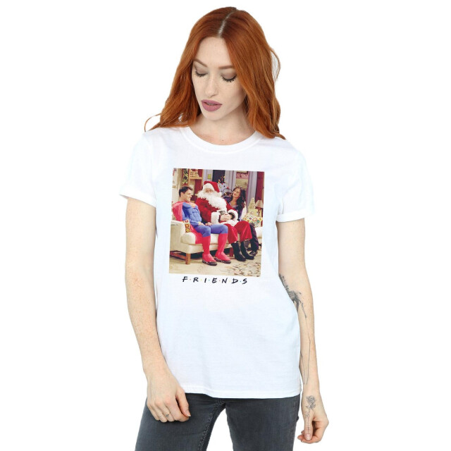 Li-cense Friends dames superman en kerstman katoenen vriendje t-shirt UTBI23620_white large