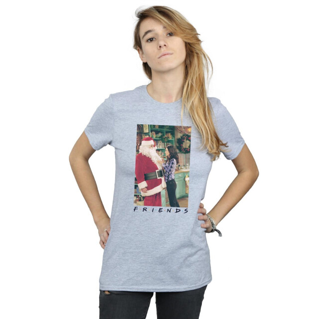 Li-cense Friends dames chandler claus katoenen vriendje t-shirt UTBI23599_sportsgrey large