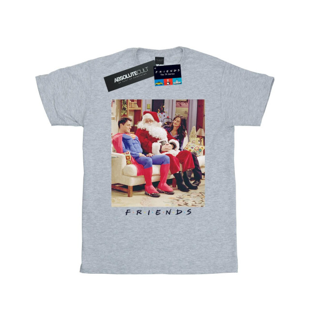 Li-cense Friends dames superman en kerstman katoenen vriendje t-shirt UTBI23620_sportsgrey large