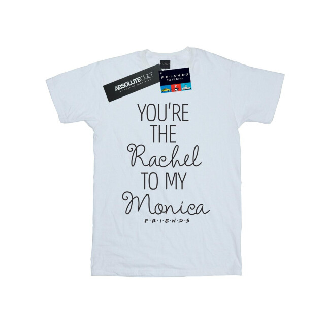 Li-cense Friends dames you´re the rachel to my monica katoenen vriendje t-shirt UTBI23462_white large