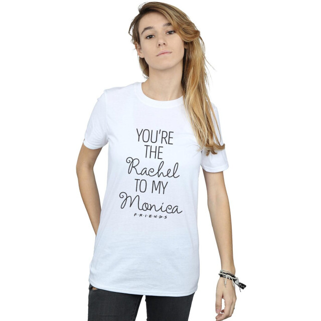 Li-cense Friends dames you´re the rachel to my monica katoenen vriendje t-shirt UTBI23462_white large