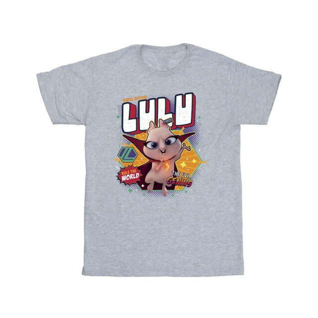 Li-cense Dc comics meisjes dc league of super-pets lulu evil genius katoenen t-shirt UTBI50441_sportsgrey large