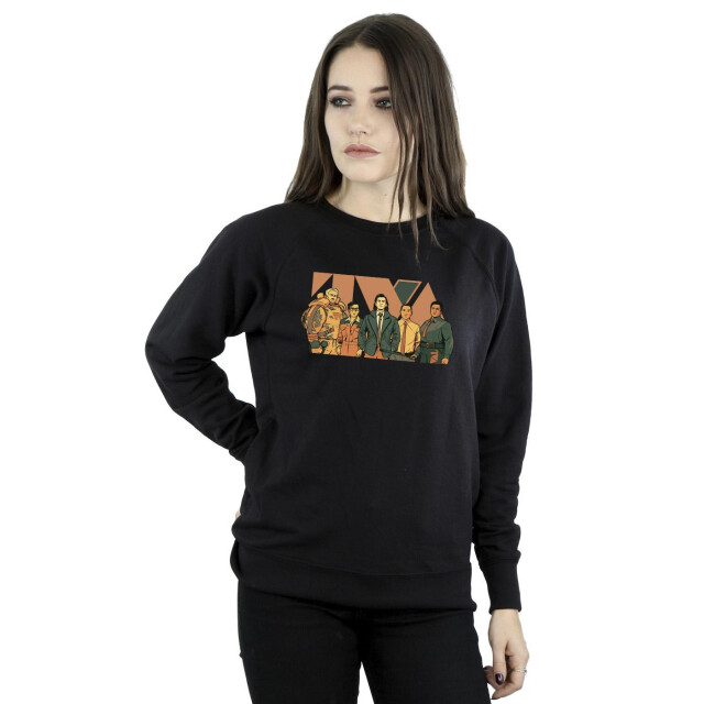 Li-cense Marvel dames loki tva groep sweatshirt UTBI23309_black large