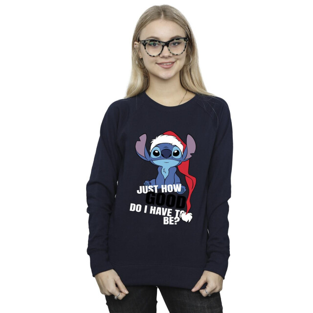 Li-cense Disney dames lilo & stitch just how good sweatshirt UTBI23177_navyblue large