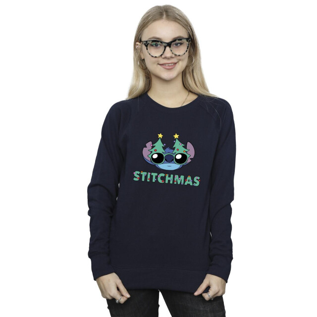 Li-cense Disney dames lilo & stitch stitchmas bril sweatshirt UTBI23129_navyblue large