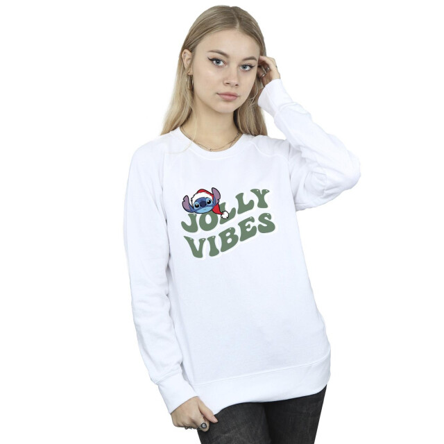Li-cense Disney dames lilo & stitch jolly chilling vibes sweatshirt UTBI23158_white large