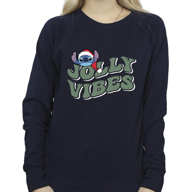 Li-cense Disney dames lilo & stitch jolly chilling vibes sweatshirt UTBI23158_navyblue large