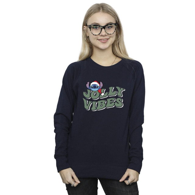Li-cense Disney dames lilo & stitch jolly chilling vibes sweatshirt UTBI23158_navyblue large