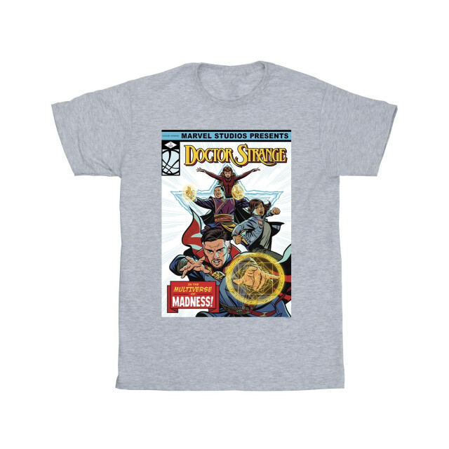 Li-cense Marvel meisjes doctor strange comic cover katoenen t-shirt UTBI16867_sportsgrey large