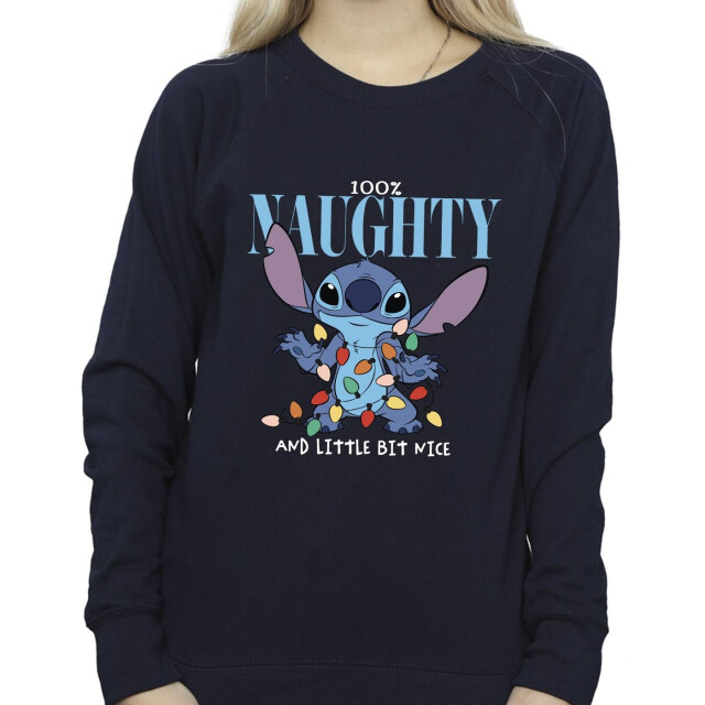 Li-cense Disney dames lilo & stitch naughty & nice sweatshirt UTBI23128_navyblue large
