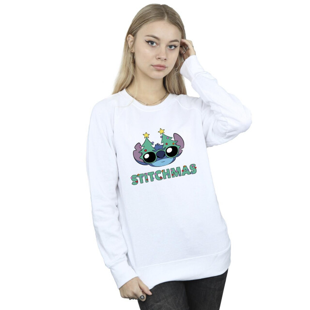 Li-cense Disney dames lilo & stitch stitchmas bril sweatshirt UTBI23129_white large