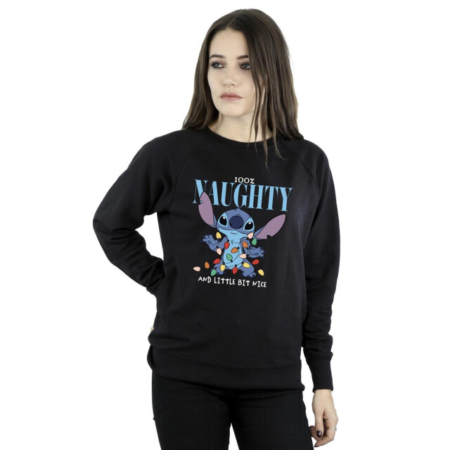Li-cense Disney dames lilo & stitch naughty & nice sweatshirt UTBI23128_black large