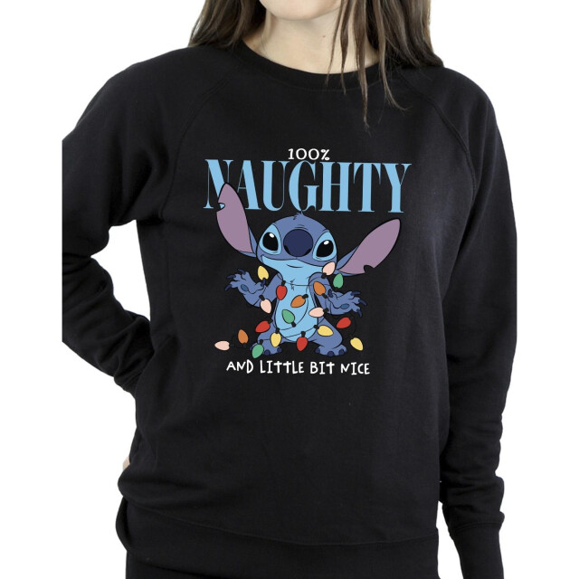 Li-cense Disney dames lilo & stitch naughty & nice sweatshirt UTBI23128_black large