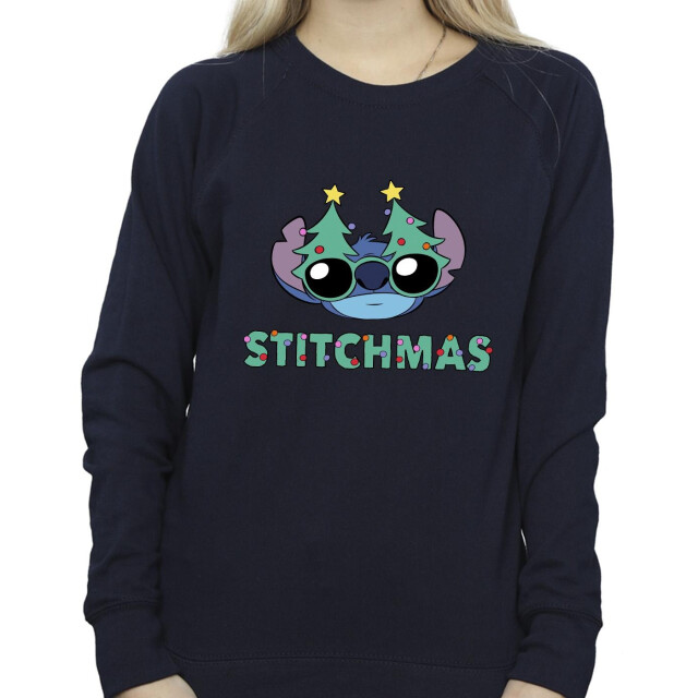 Li-cense Disney dames lilo & stitch stitchmas bril sweatshirt UTBI23129_navyblue large