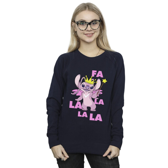 Li-cense Disney dames lilo & stitch angel fa la la sweatshirt UTBI23076_navyblue large