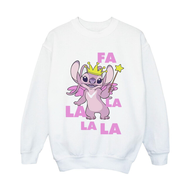 Li-cense Disney dames lilo & stitch angel fa la la sweatshirt UTBI23076_white large