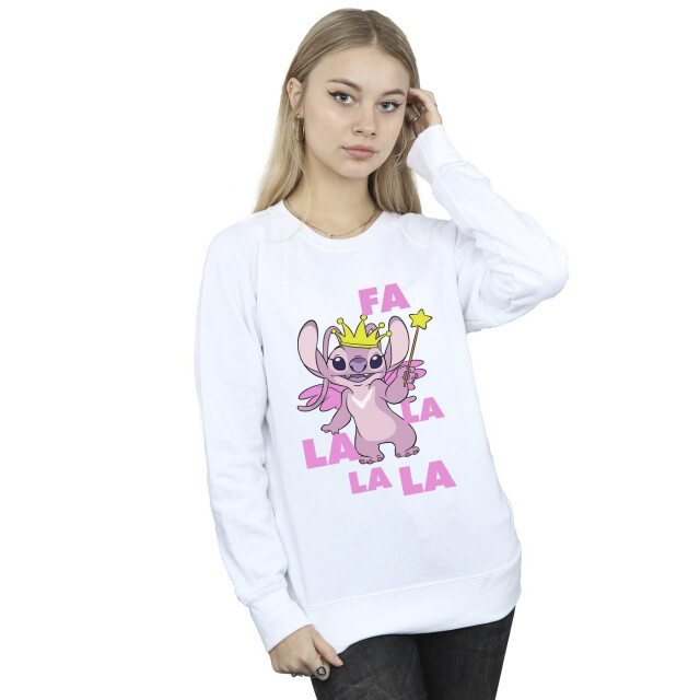 Li-cense Disney dames lilo & stitch angel fa la la sweatshirt UTBI23076_white large