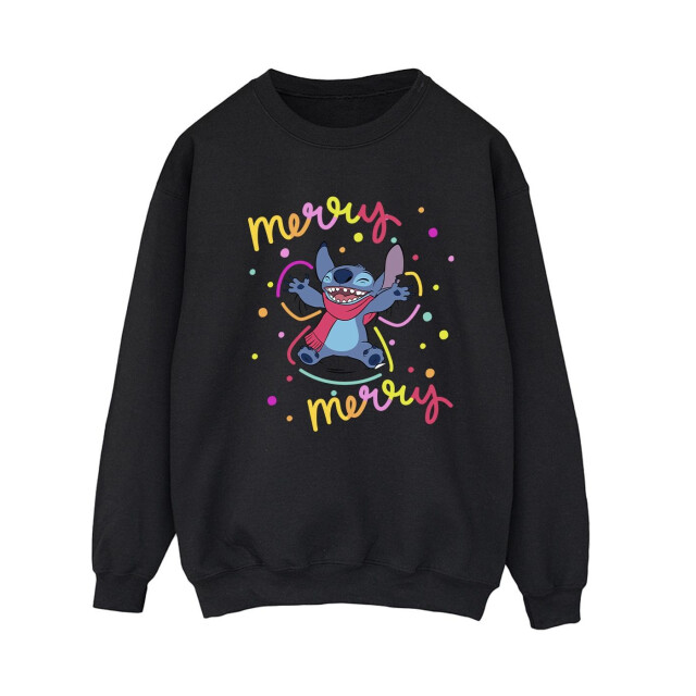Li-cense Disney dames lilo & stitch vrolijk regenboog sweatshirt UTBI23111_black large