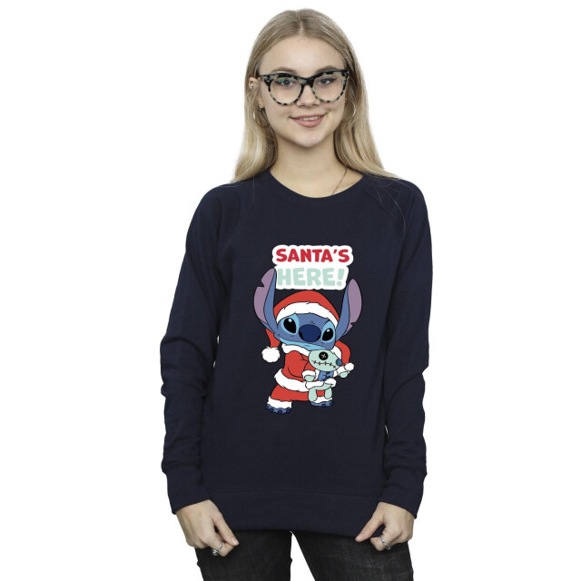 Li-cense Disney dames lilo & stitch santa´s here sweatshirt UTBI23058_navyblue large