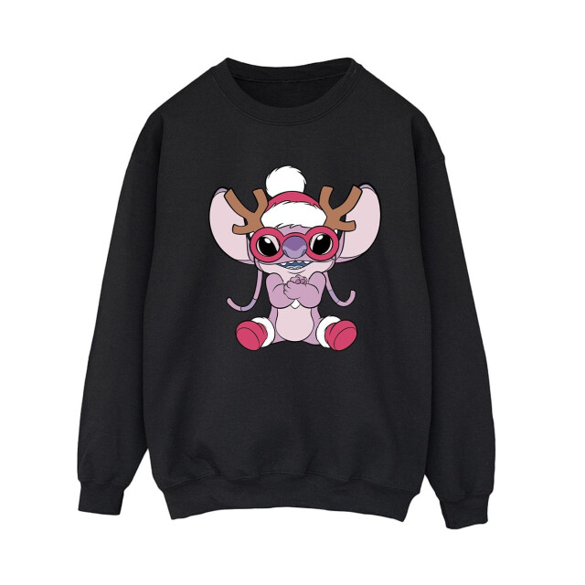 Li-cense Disney dames lilo & stitch engel rendier sweatshirt UTBI23040_black large