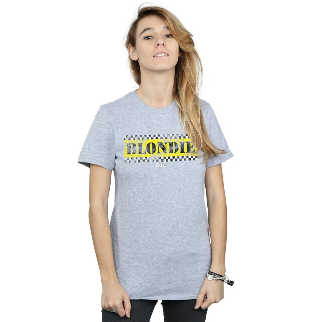 Li-cense Blondie dames taxi 74 katoenen vriend t-shirt UTBI22500_sportsgrey large
