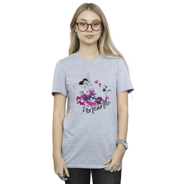 Li-cense Disney dames encanto mirabel bloem katoenen vriendje t-shirt UTBI22412_sportsgrey large