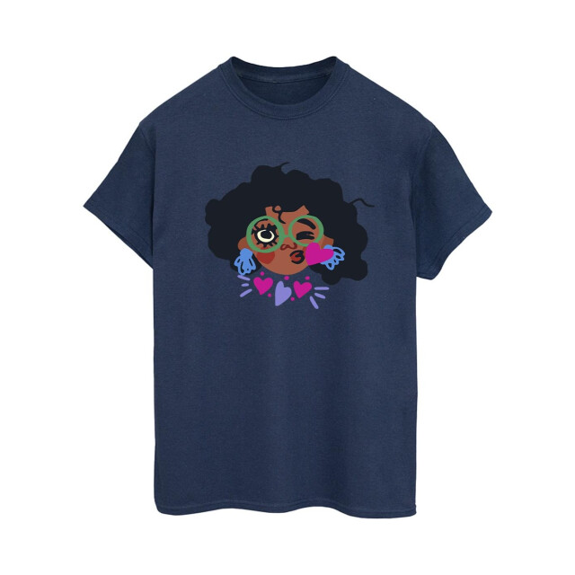 Li-cense Disney dames encanto mirabel kiss katoenen vriendje t-shirt UTBI22445_navyblue large