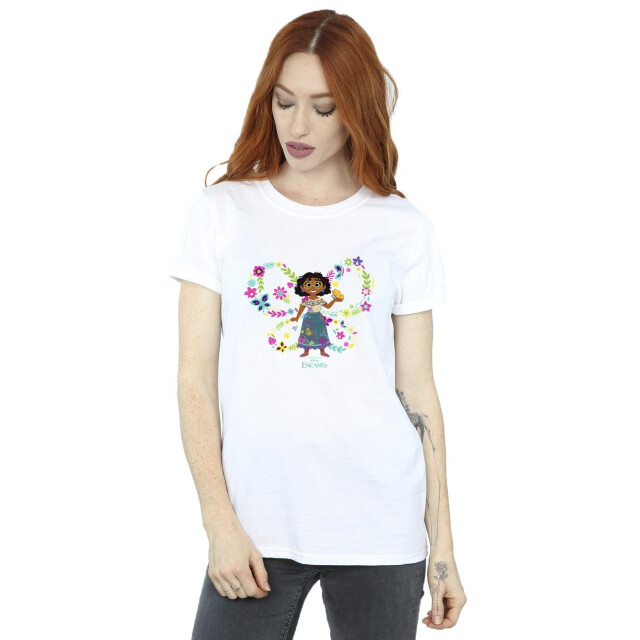 Li-cense Disney dames encanto mirabel vlinder katoenen vriend t-shirt UTBI22393_white large