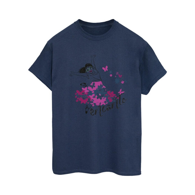 Li-cense Disney dames encanto mirabel bloem katoenen vriendje t-shirt UTBI22412_navyblue large