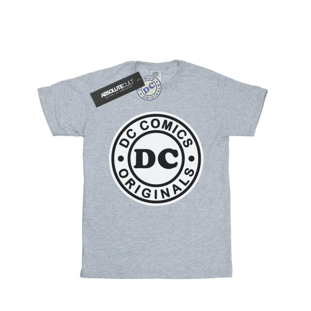 Li-cense Dc comics meisjes dc originals logo katoenen t-shirt UTBI15918_sportsgrey large
