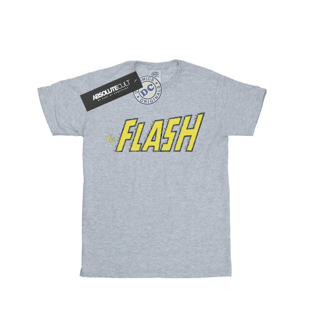 Li-cense Dc comics katoenen t-shirt met craquelé logo voor meisjes UTBI15895_sportsgrey large