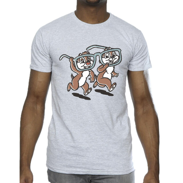 Li-cense Disney heren knabbel ´n babbel bril t-shirt UTBI20692_sportsgrey large