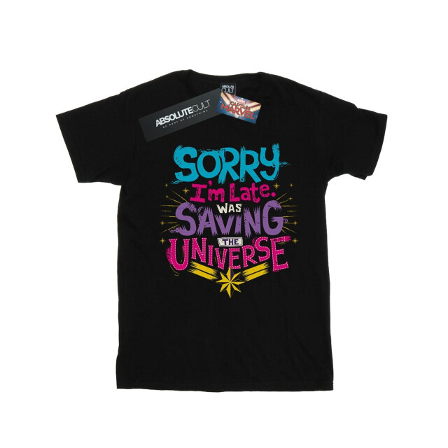 Li-cense Marvel meisjes captain saving the universe katoenen t-shirt UTBI15310_black large