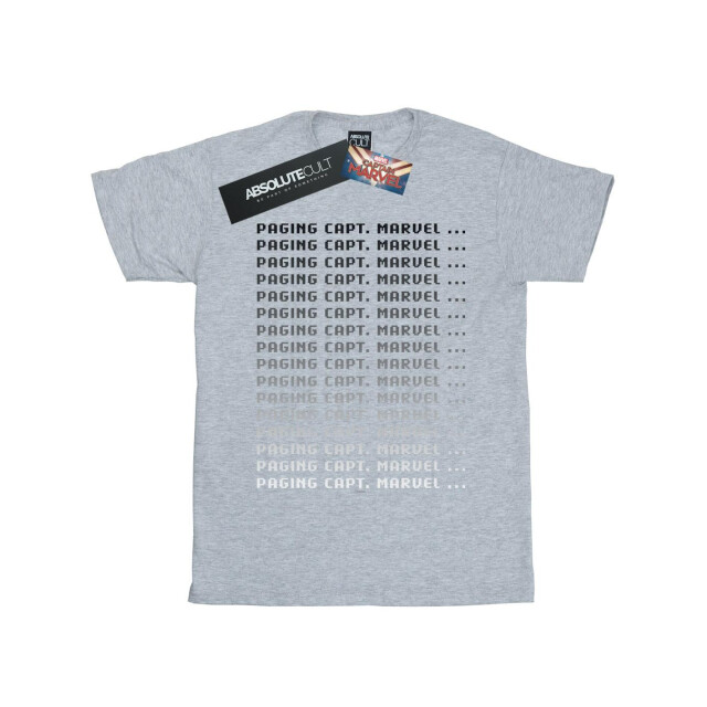 Li-cense Marvel meisjes captain paging captain katoenen t-shirt UTBI15338_sportsgrey large