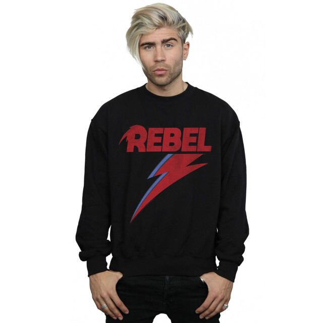 Li-cense David bowie heren distressed rebel sweatshirt UTBI19378_black large
