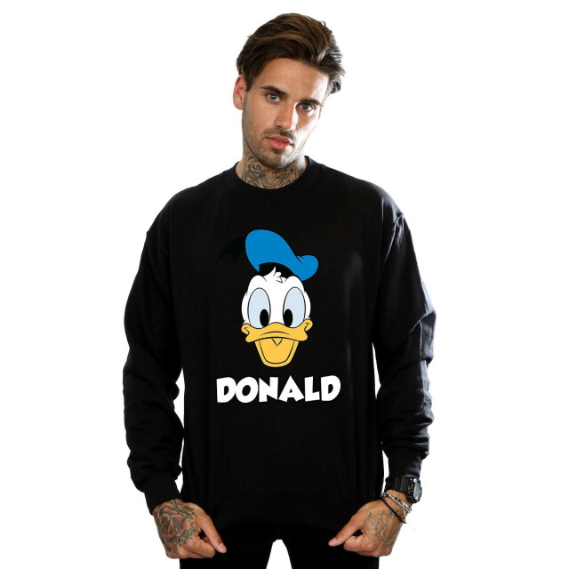 Li-cense Disney heren donald duck gezicht sweatshirt UTBI1860_black large