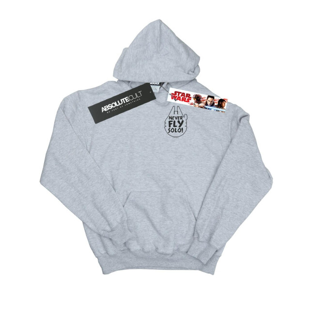 Li-cense Star wars dames nooit solo vliegen hoodie UTBI13914_sportsgrey large