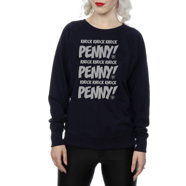 Li-cense The big bang theory dames knock knock penny sheldon sweatshirt UTBI1752_navyblue large